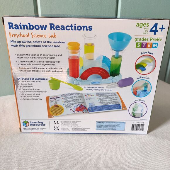 Learning‎ Resources Rainbow Reactions Preschool Science Lab Age 4+ - Picture 7 of 13